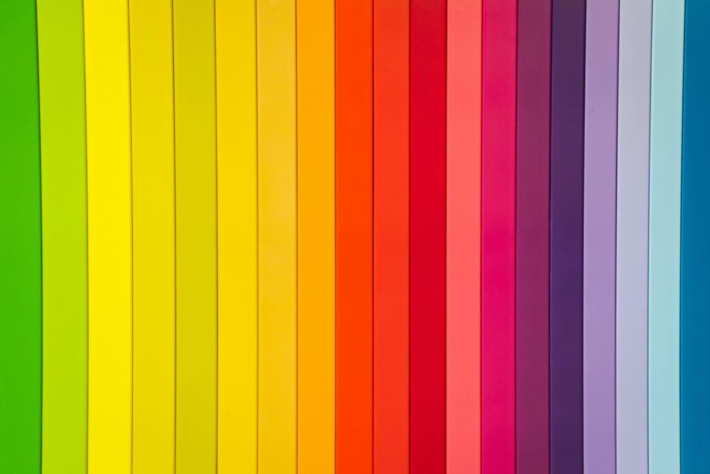 Colorful rainbow striped pattern ideal for creative design projects.